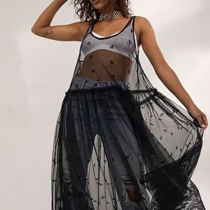 NWOT Free People nowhere to go maxi slip S